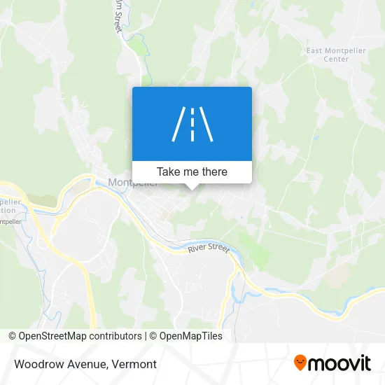 Woodrow Avenue map