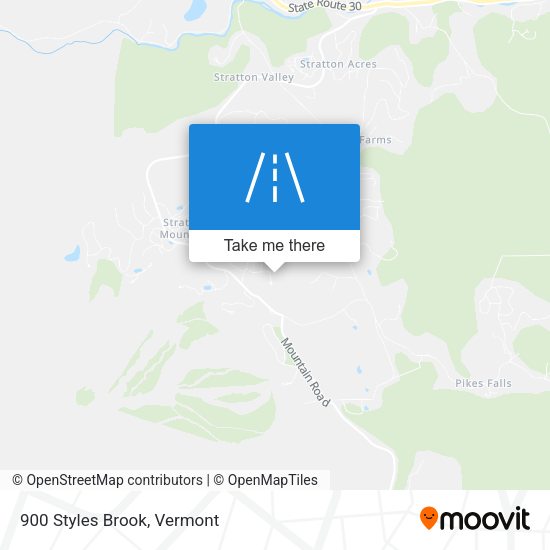 Mapa de 900 Styles Brook