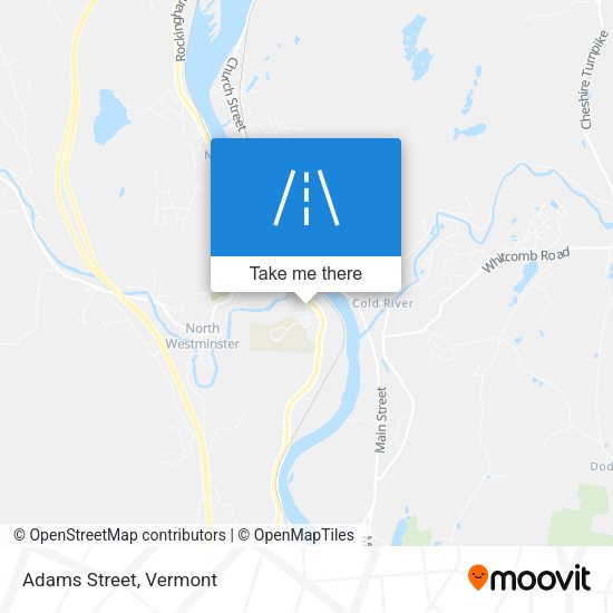 Mapa de Adams Street