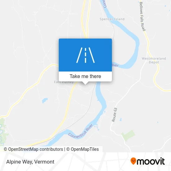 Alpine Way map