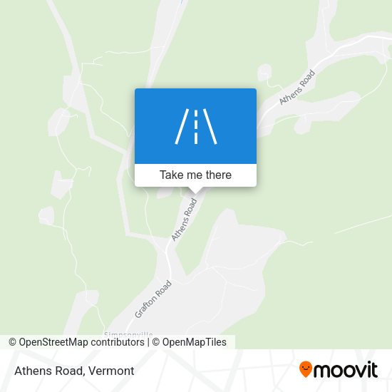 Mapa de Athens Road