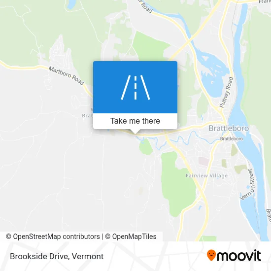Brookside Drive map
