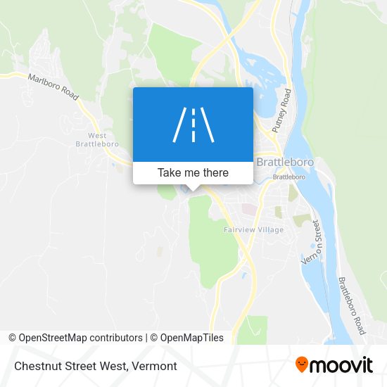 Mapa de Chestnut Street West