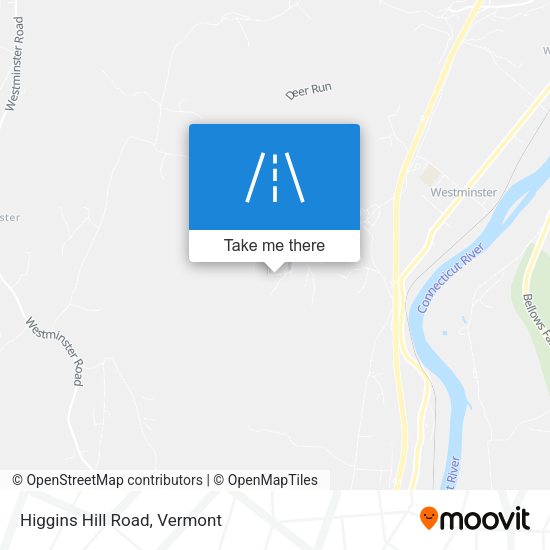 Higgins Hill Road map