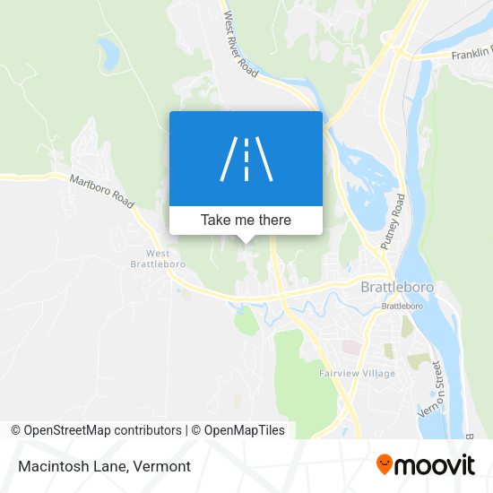 Macintosh Lane map