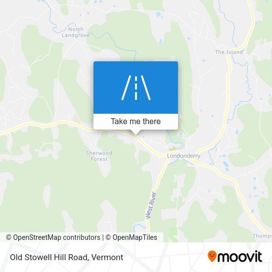Old Stowell Hill Road map