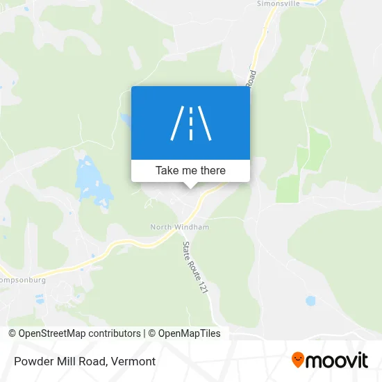 Powder Mill Road map