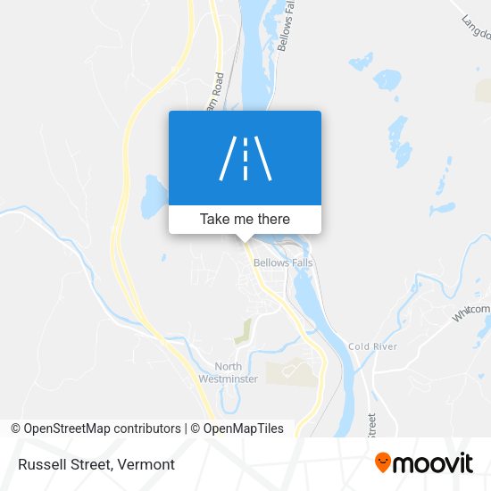 Russell Street map