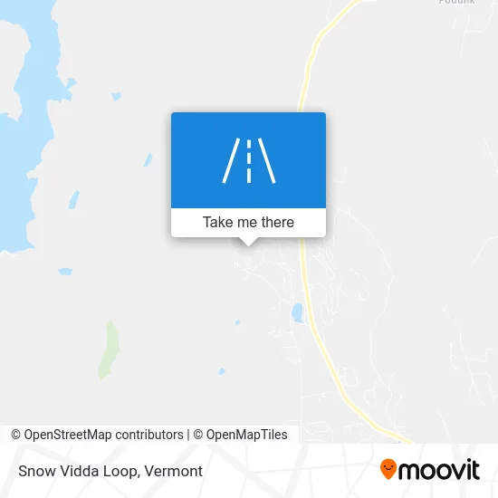 Snow Vidda Loop map
