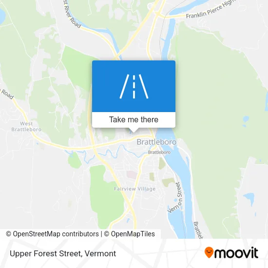 Upper Forest Street map