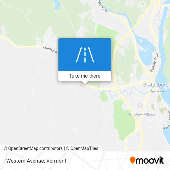 Western Avenue map