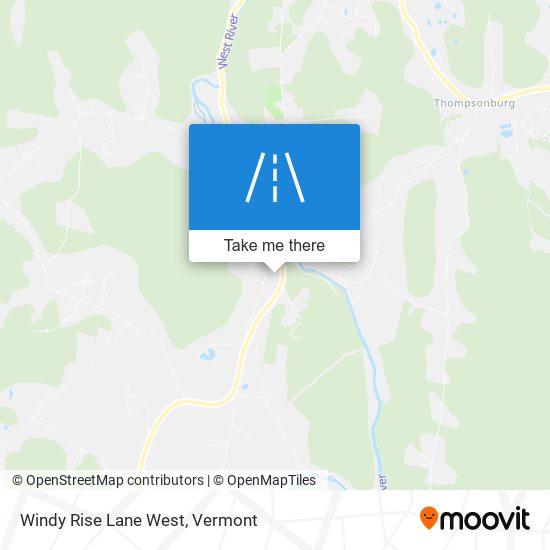 Windy Rise Lane West map