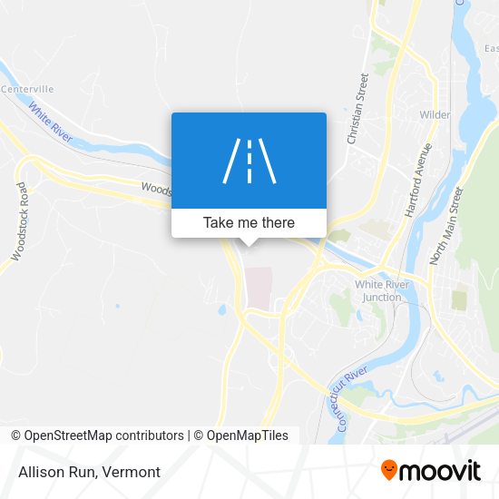 Mapa de Allison Run