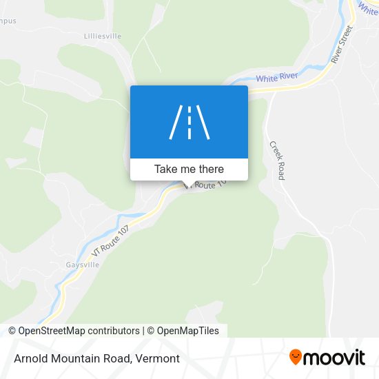 Arnold Mountain Road map