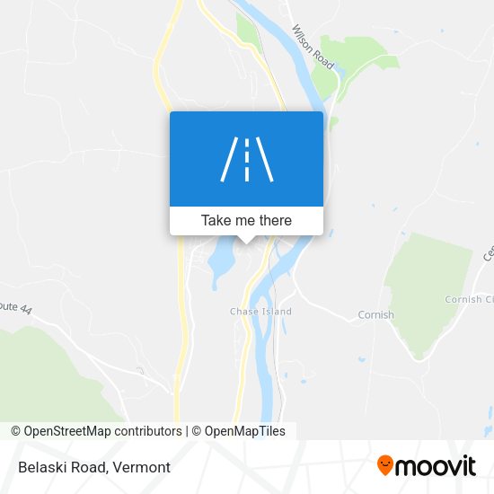 Mapa de Belaski Road