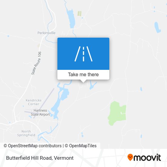 Butterfield Hill Road map