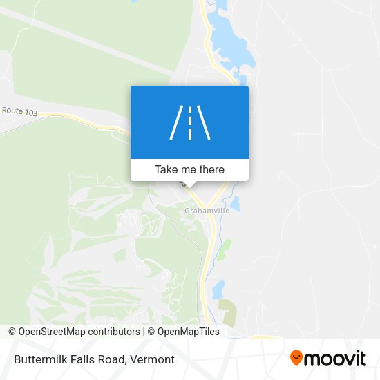Buttermilk Falls Road map