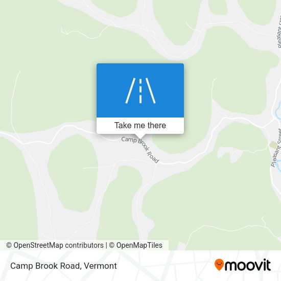 Camp Brook Road map