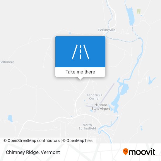 Chimney Ridge map