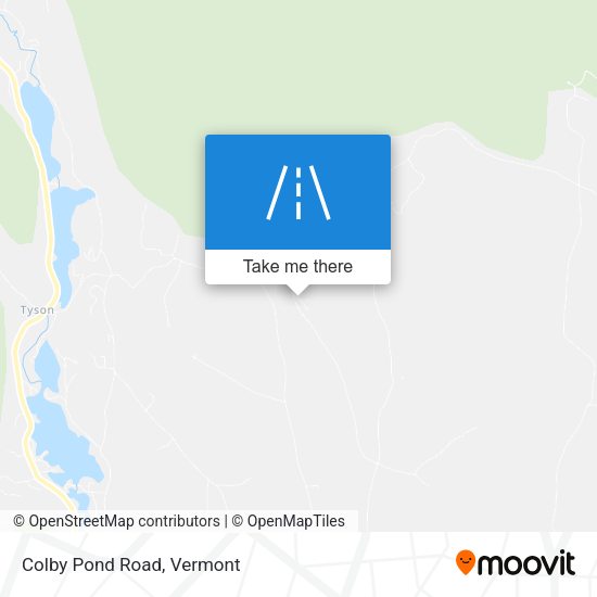 Colby Pond Road map