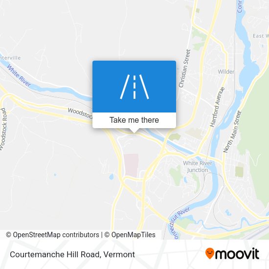 Courtemanche Hill Road map