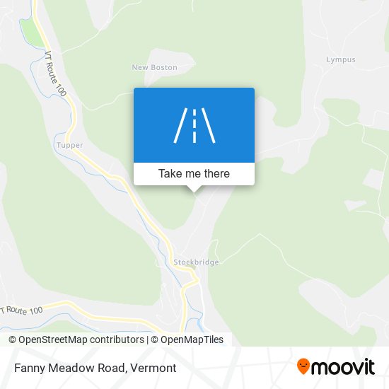 Fanny Meadow Road map