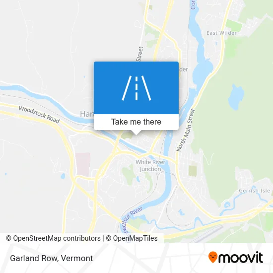 Garland Row map