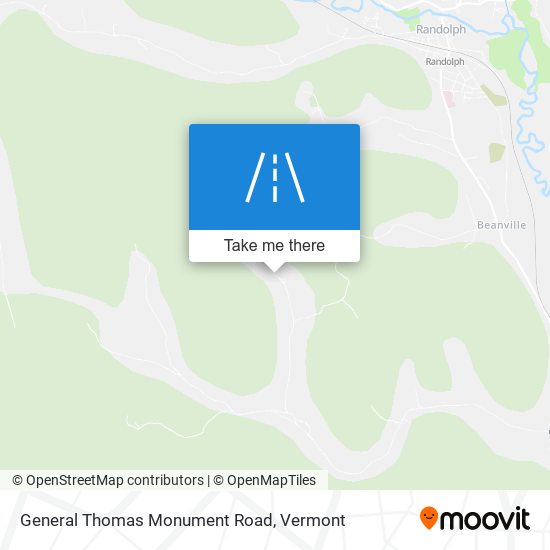 General Thomas Monument Road map