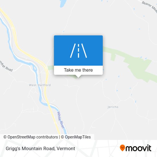 Grigg's Mountain Road map