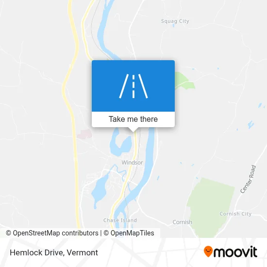 Hemlock Drive map