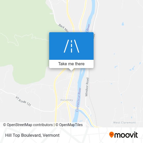 Hill Top Boulevard map