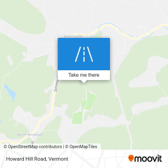 Howard Hill Road map