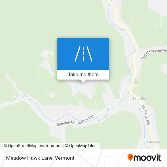 Meadow Hawk Lane map