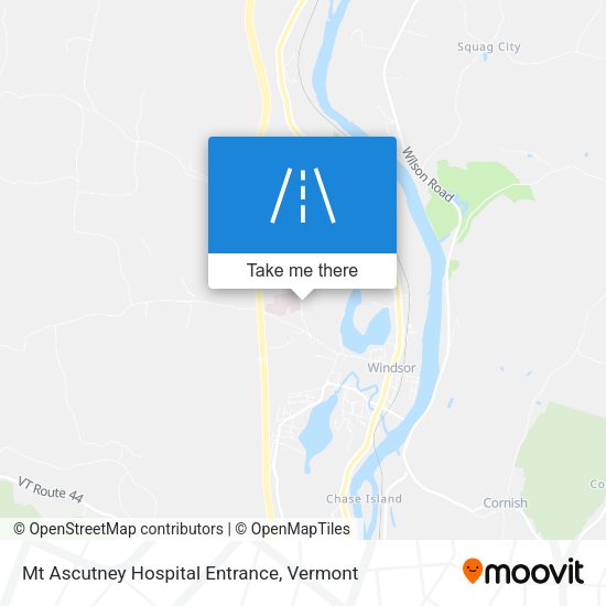 Mapa de Mt Ascutney Hospital Entrance