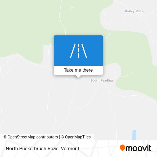 North Puckerbrush Road map