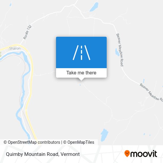 Quimby Mountain Road map