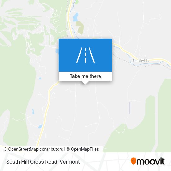 South Hill Cross Road map