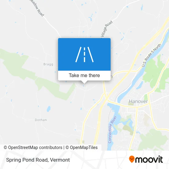 Spring Pond Road map