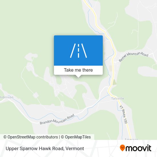 Mapa de Upper Sparrow Hawk Road