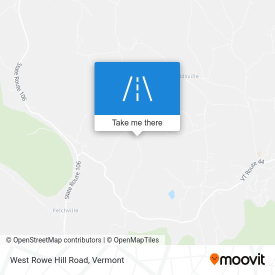 West Rowe Hill Road map