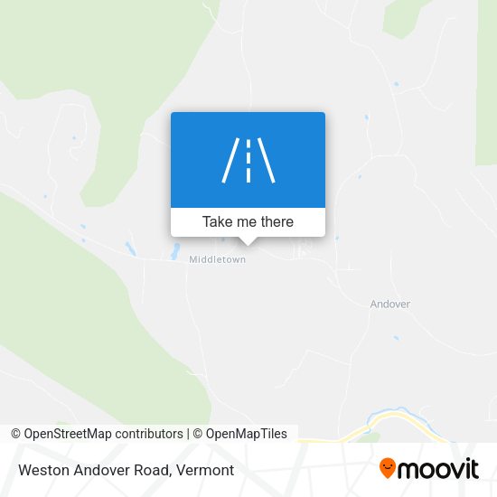 Weston Andover Road map