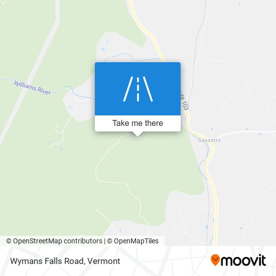 Wymans Falls Road map