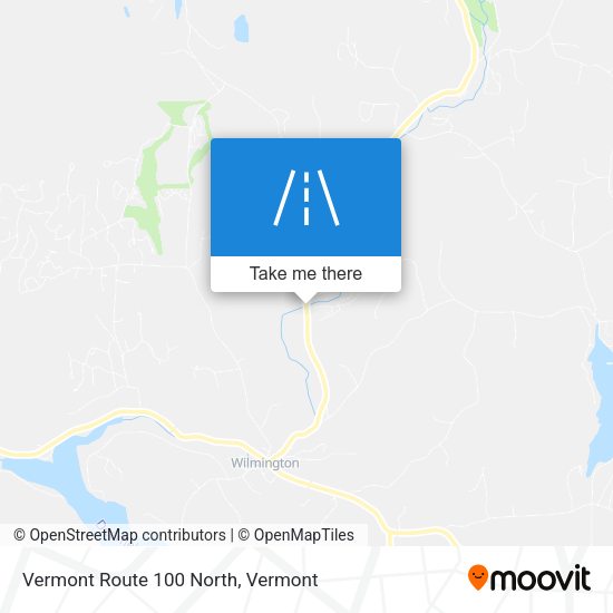 Vermont Route 100 North map