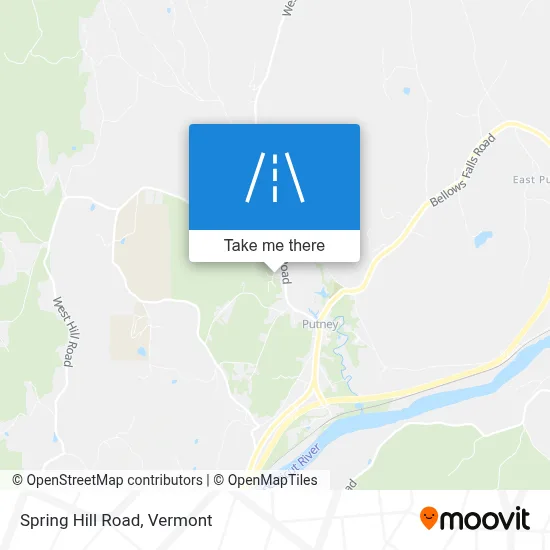 Spring Hill Road map