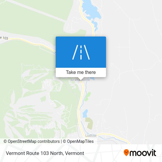 Vermont Route 103 North map