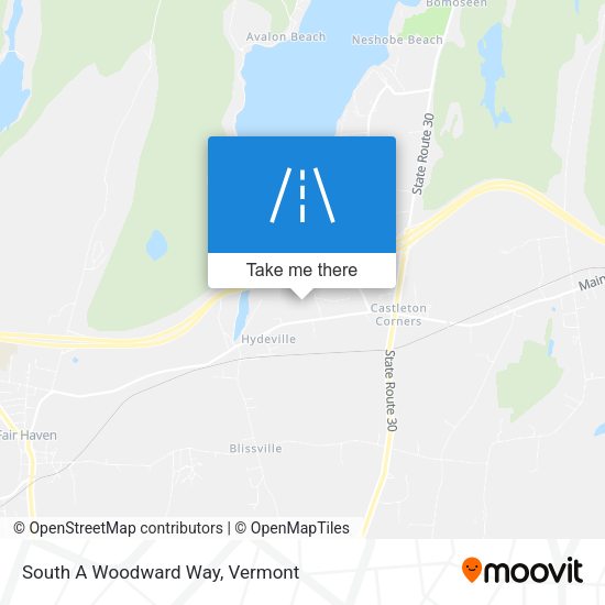 Mapa de South A Woodward Way