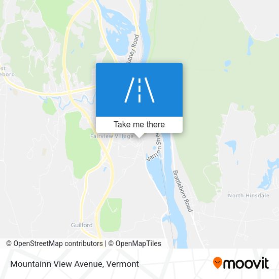 Mountainn View Avenue map