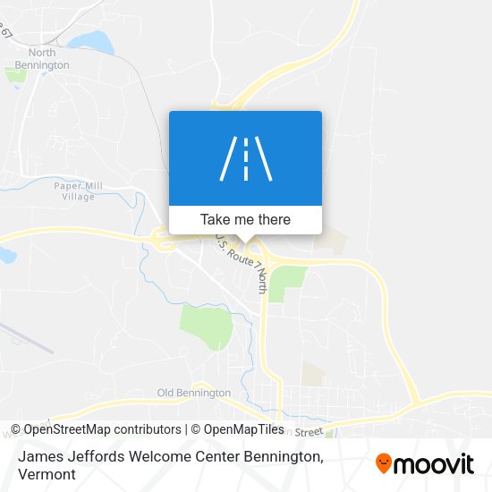 Mapa de James Jeffords Welcome Center Bennington