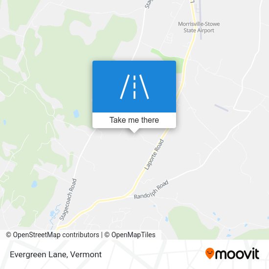 Evergreen Lane map