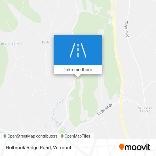 Holbrook Ridge Road map